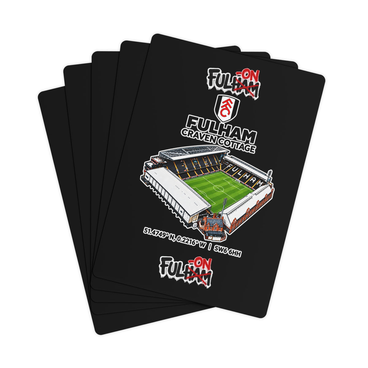 Craven cottage playing cards