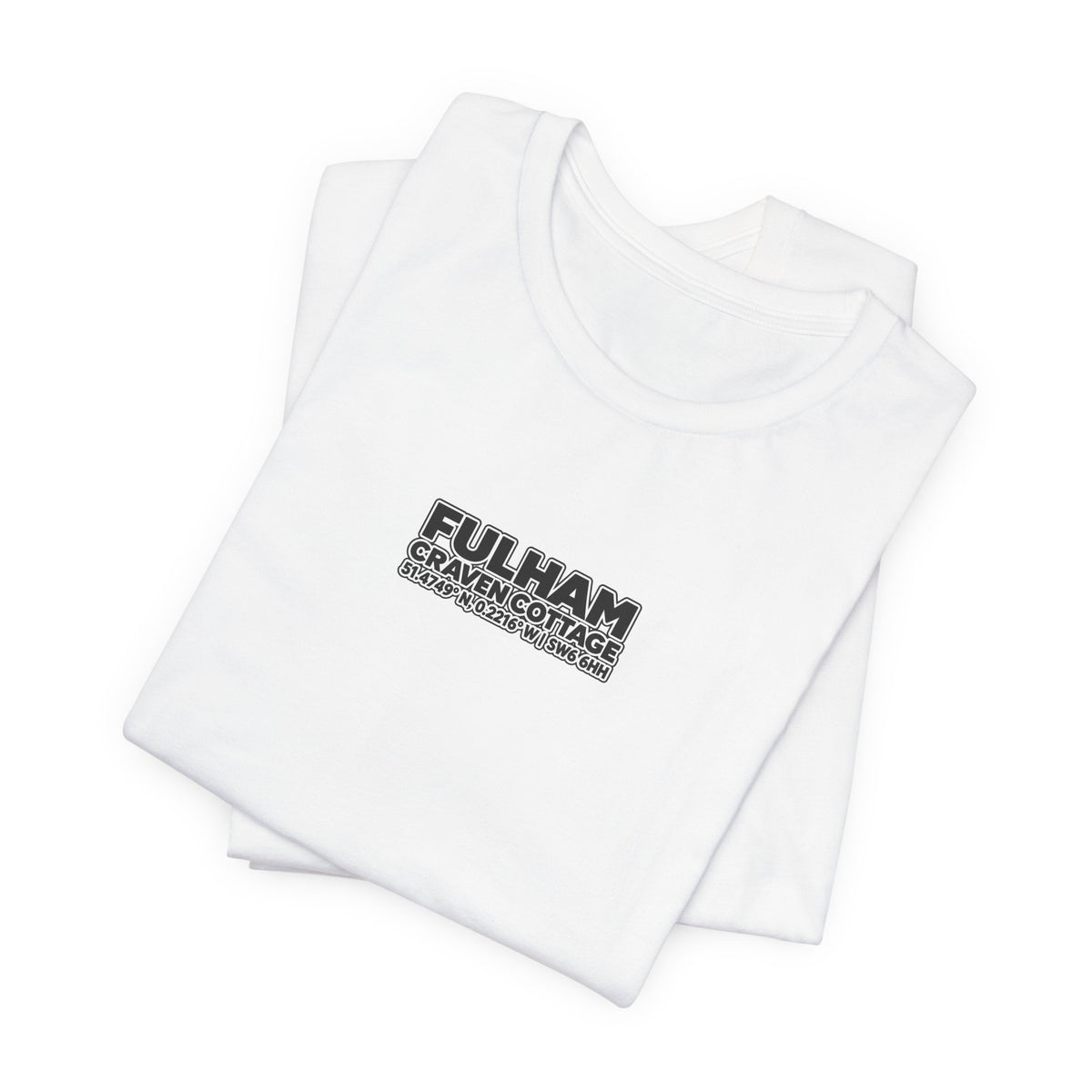 Fulham Craven Cottage Stadium T-Shirt — Fulham FC Soccer Tee with Stadium Illustration