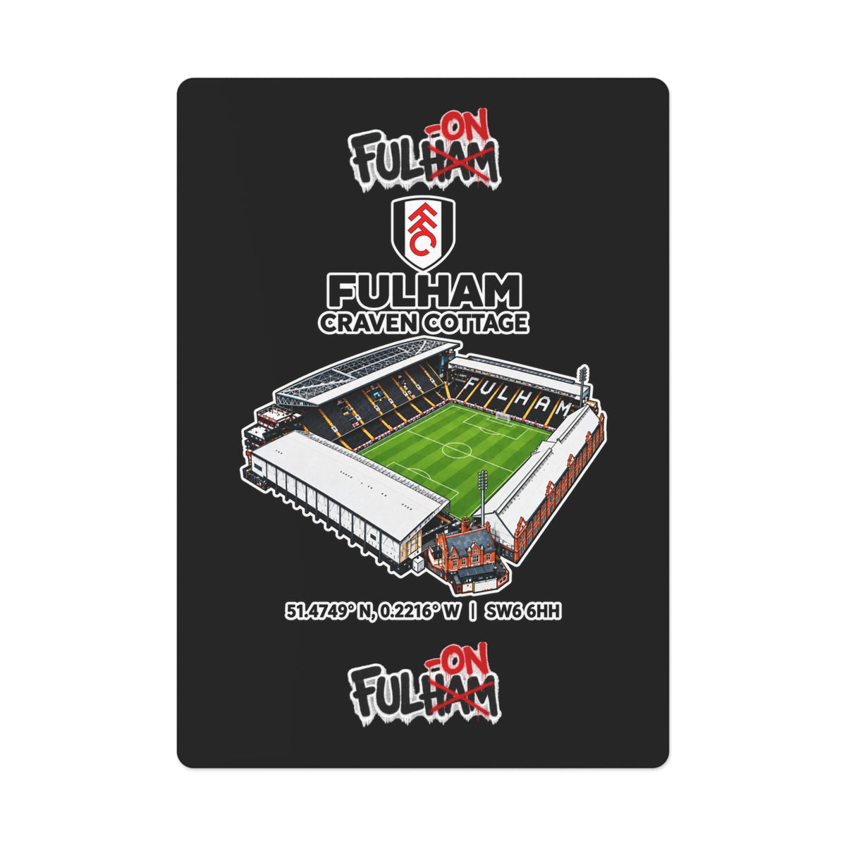 Craven cottage playing cards
