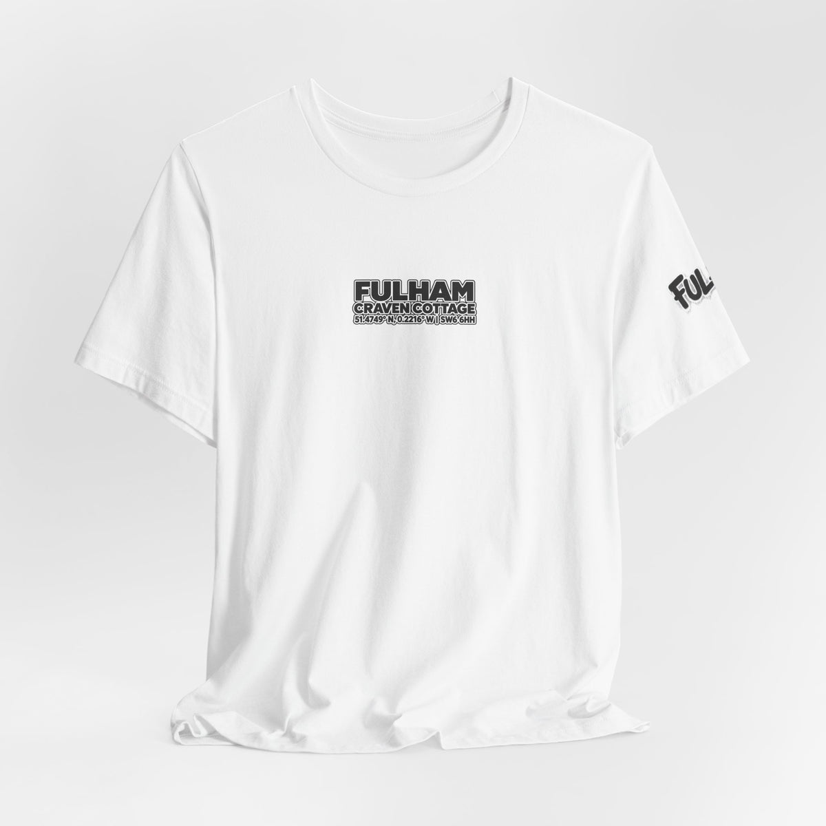 Fulham Craven Cottage Stadium T-Shirt — Fulham FC Soccer Tee with Stadium Illustration